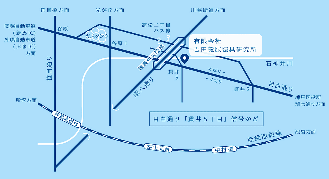 吉田義肢装具研究所MAP